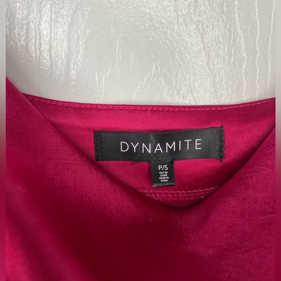 Satin Mini Slip Dress with slit - Picture 4 of 4